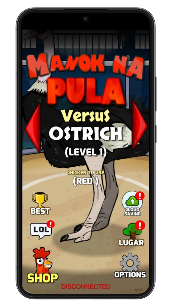 battle against Ostrich opponent